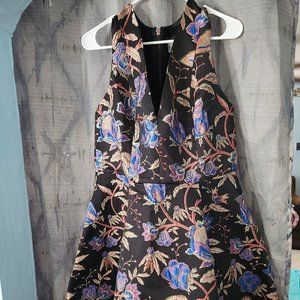 NWOT Black Floral Dress